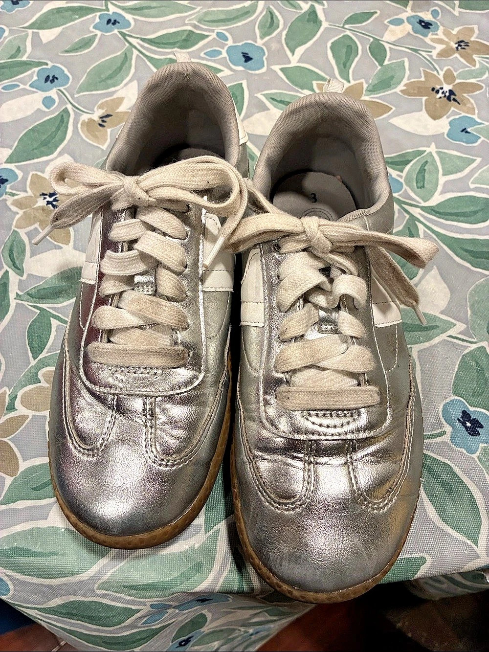 Wonder Nation Footwear Metallic Sneakers US 3